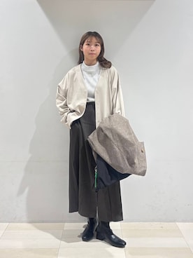 「アイテム（チェスターコート）」を使った、なあさん（レディース・155cm・20代）の秋コーディネート