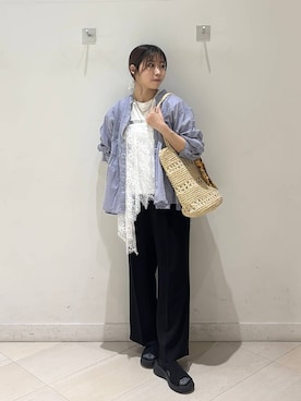 「GLOBAL WORK（グローバルワーク）のアイテム（アクセサリー）」を使った、なあさん（レディース・155cm）の夏コーディネート