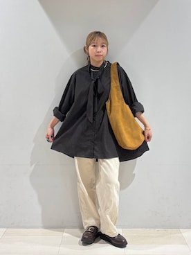 「アイテム（バングル/リストバンド）」を使った、なあさん（レディース・155cm）の夏コーディネート