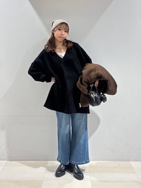 「アイテム（ノーカラージャケット）」を使った、なあさん（レディース・155cm・20代）の秋コーディネート