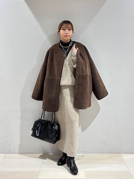 「アイテム（シュシュ）」を使った、なあさん（レディース・155cm・20代）の冬コーディネート