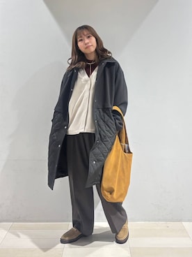 「アイテム（ステンカラーコート）」を使った、なあさん（レディース・155cm・20代）の秋コーディネート