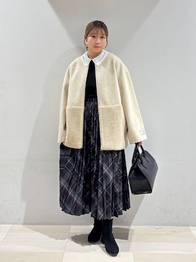 「アイテム（その他ヘアアクセサリー）」を使った、なあさん（レディース・155cm）の秋コーディネート