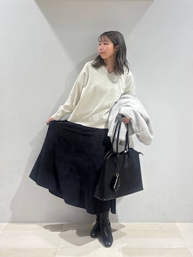 「アイテム（ノーカラーコート）」を使った、なあさん（レディース・155cm・20代）の秋コーディネート