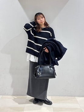 「GLOBAL WORK（グローバルワーク）のアイテム（カチューシャ）」を使った、なあさん（レディース・155cm）の冬コーディネート