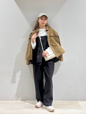 「アイテム（オールインワン・サロペット）」を使った、なあさん（レディース・155cm・20代）の秋コーディネート