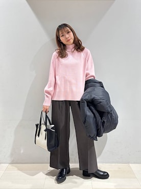 「GLOBAL WORK（グローバルワーク）のアイテム（アクセサリー）」を使った、なあさん（レディース・155cm）の冬コーディネート