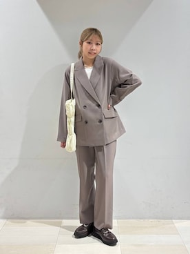 「アイテム（テーラードジャケット）」を使った、なあさん（レディース・155cm・20代）の秋コーディネート