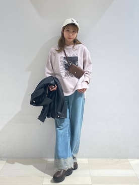 「GLOBAL WORK（グローバルワーク）のアイテム（ジャケット/アウター）」を使った、なあさん（レディース・155cm）の秋コーディネート