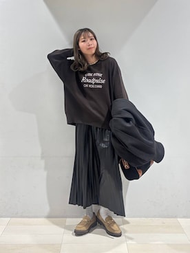 「GLOBAL WORK（グローバルワーク）のアイテム（ソックス/靴下）」を使った、なあさん（レディース・155cm）の秋コーディネート