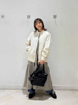 「GLOBAL WORK（グローバルワーク）のアイテム（ブルゾン）」を使った、なあさん（レディース・155cm）の春コーディネート