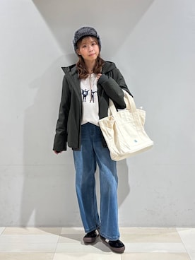 「GLOBAL WORK（グローバルワーク）のアイテム（ブルゾン）」を使った、なあさん（レディース・155cm）の冬コーディネート