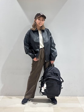 「アイテム（キーホルダー）」を使った、なあさん（レディース・155cm）の秋コーディネート