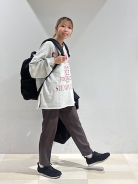 「アイテム（マウンテンパーカー）」を使った、なあさん（レディース・155cm）の秋コーディネート