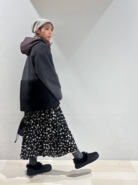 「アイテム（ノーカラージャケット）」を使った、なあさん（レディース・155cm・20代）の秋コーディネート