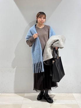 「アイテム（シュシュ）」を使った、なあさん（レディース・155cm・20代）の秋コーディネート