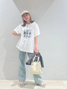 「GLOBAL WORK（グローバルワーク）のアイテム（ジャケット/アウター）」を使った、なあさん（レディース・155cm）の夏コーディネート