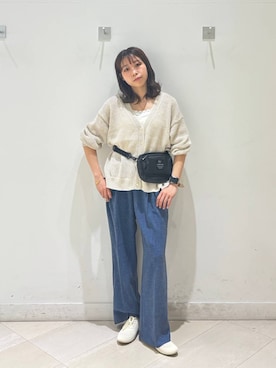 「ワントーン」｜なあさん（レディース・155cm）の春コーディネート