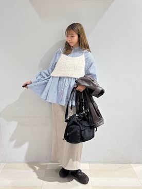 「GLOBAL WORK（グローバルワーク）のアイテム（ブルゾン）」を使った、なあさん（レディース・155cm）の秋コーディネート