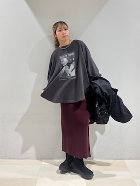 「アイテム（マウンテンパーカー）」を使った、なあさん（レディース・155cm）の秋コーディネート