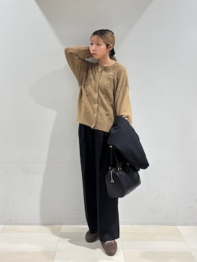 「アイテム（ヘアアクセサリー）」を使った、なあさん（レディース・155cm・20代）の秋コーディネート