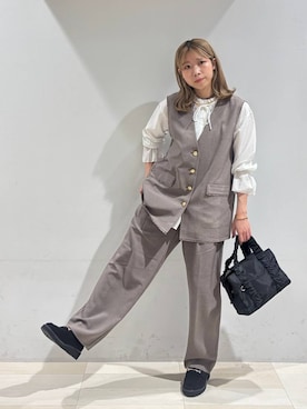 「アイテム（バングル/リストバンド）」を使った、なあさん（レディース・155cm・20代）の秋コーディネート