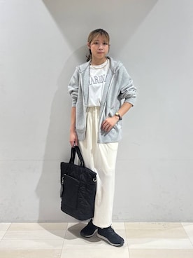 「アイテム（シュシュ）」を使った、なあさん（レディース・155cm）の秋コーディネート