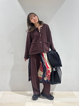 「アイテム（ストール/ショール）」を使った、なあさん（レディース・155cm・20代）の秋コーディネート