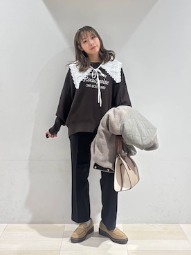 「GLOBAL WORK（グローバルワーク）のアイテム（その他）」を使った、なあさん（レディース・155cm）の秋コーディネート