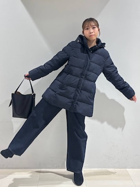 「GLOBAL WORK（グローバルワーク）のGOODデニムバギーパンツ/498388（デニムパンツ）」を使った、なあさん（レディース・155cm）の秋コーディネート