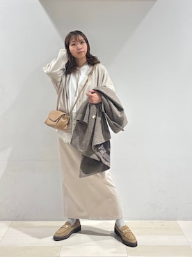 「GLOBAL WORK（グローバルワーク）のアイテム（ソックス/靴下）」を使った、なあさん（レディース・155cm）の秋コーディネート