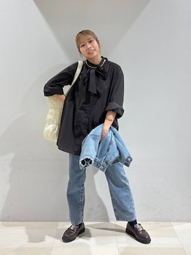 「アイテム（バングル/リストバンド）」を使った、なあさん（レディース・155cm・20代）の秋コーディネート