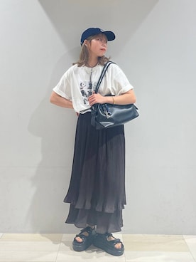 「アイテム（バングル/リストバンド）」を使った、なあさん（レディース・155cm・20代）の夏コーディネート