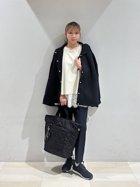 「アイテム（ブルゾン）」を使った、なあさん（レディース・155cm）の秋コーディネート
