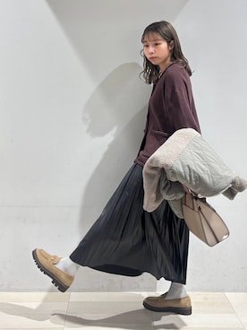 「GLOBAL WORK（グローバルワーク）のアイテム（ソックス/靴下）」を使った、なあさん（レディース・155cm）の秋コーディネート