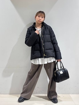 「アイテム（バレッタ/ヘアクリップ）」を使った、なあさん（レディース・155cm）の秋コーディネート