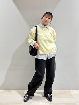 「アイテム（バレッタ/ヘアクリップ）」を使った、なあさん（レディース・155cm）の冬コーディネート