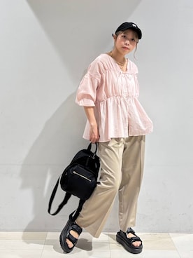 「アイテム（バングル/リストバンド）」を使った、なあさん（レディース・155cm・20代）の夏コーディネート
