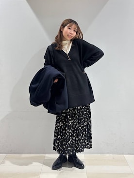 「GLOBAL WORK（グローバルワーク）のらくっション晴雨兼用マニッシュシューズ/603224（その他シューズ）」を使った、なあさん（レディース・155cm）の秋コーディネート