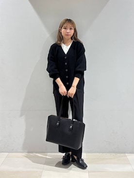 「アイテム（バングル/リストバンド）」を使った、なあさん（レディース・155cm）の秋コーディネート