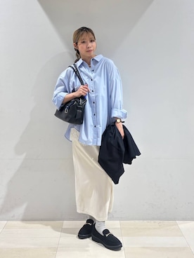 「アイテム（シュシュ）」を使った、なあさん（レディース・155cm）の秋コーディネート