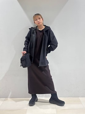「アイテム（マウンテンパーカー）」を使った、なあさん（レディース・155cm）の秋コーディネート