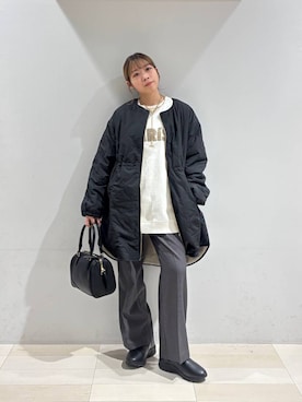 「アイテム（バレッタ/ヘアクリップ）」を使った、なあさん（レディース・155cm）の秋コーディネート