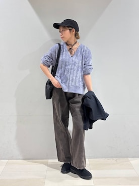 「アイテム（チョーカー）」を使った、なあさん（レディース・155cm）の秋コーディネート