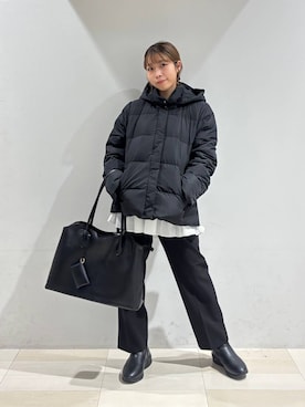 「アイテム（バレッタ/ヘアクリップ）」を使った、なあさん（レディース・155cm）の秋コーディネート