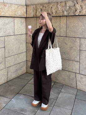 「GLOBAL WORK（グローバルワーク）のパールビスチェ/115641（ベスト）」を使った、なあさん（レディース・155cm・20代）の夏コーディネート