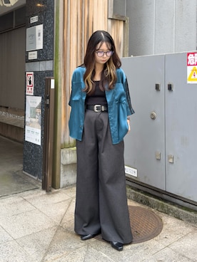 「CASPER JOHN（キャスパージョン）のアイテム」を使った、KURUMIさん（レディース・159cm）の夏コーディネート
