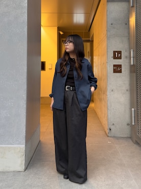 「Happy John（ハッピージョン）のアイテム」を使った、KURUMIさん（レディース・159cm）の冬コーディネート