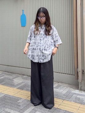 「CASPER JOHN（キャスパージョン）のアイテム」を使った、KURUMIさん（レディース・159cm）の夏コーディネート
