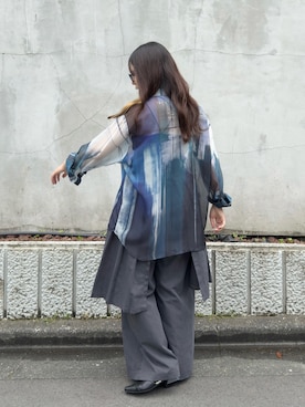 「PHILTHEORY（フィルセオリー）のアイテム」を使った、KURUMIさん（レディース・159cm）の夏コーディネート